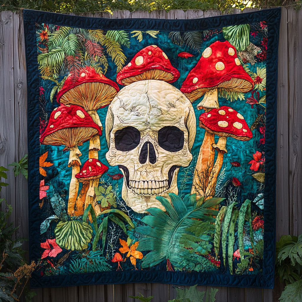 Whispering Skull Quilt Beautiful Quilt Blanket Gift for Home Decoration