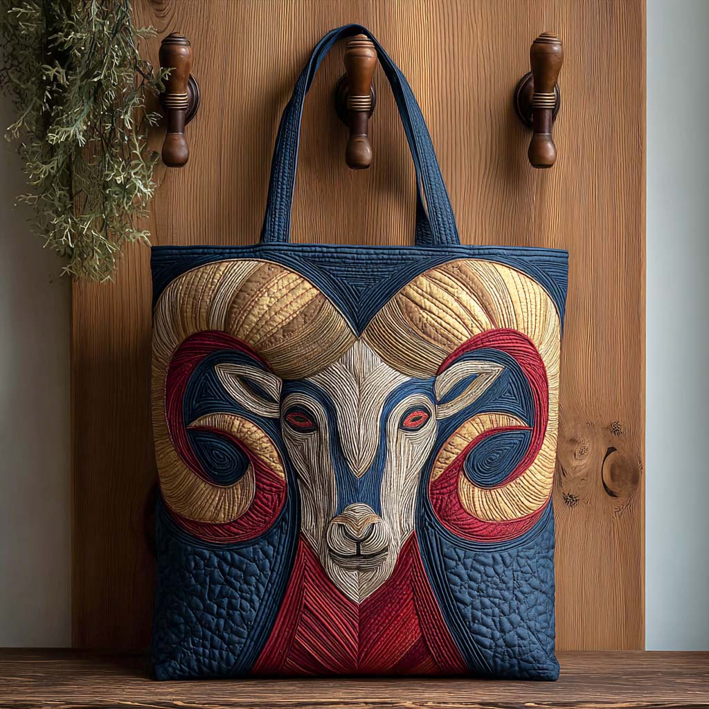 Wild Mane Quilted Tote Bag Best Everyday Tote Christmas Gifts For Sheep Farmers