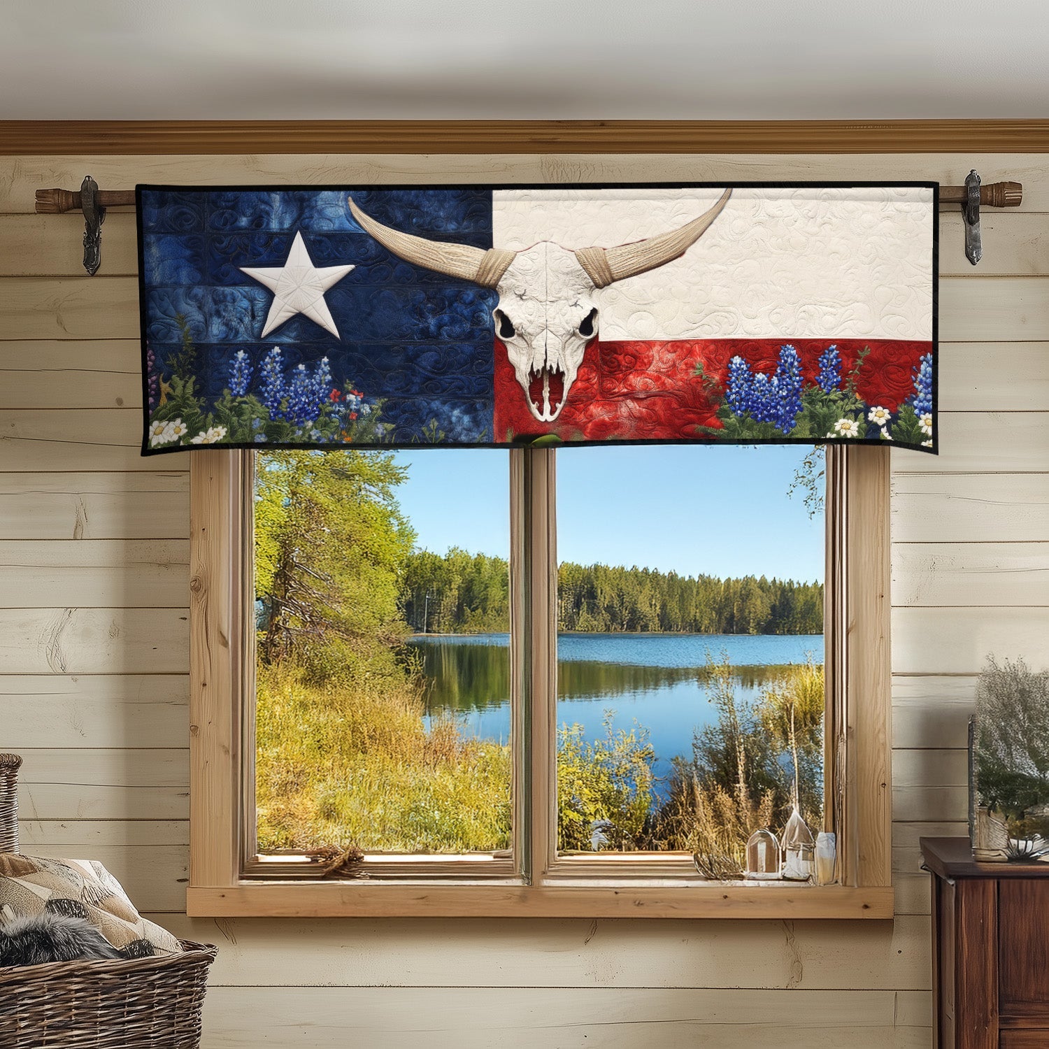 Wild West Glory Quilted Valance Entryway Decor Sunflower Gifts For Women