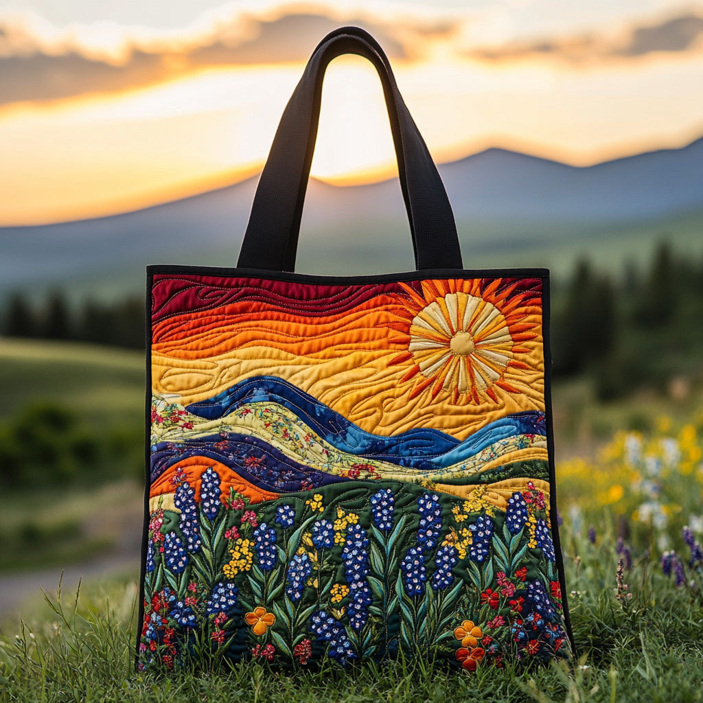Wildflower Path Quilted Tote Bag Perfect Tote Bag Cute Mothers Day Gift Ideas