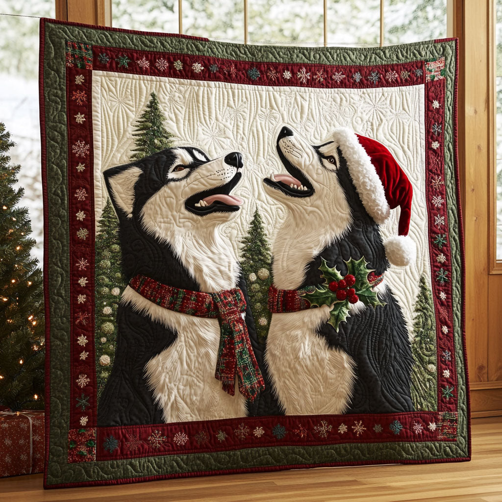 Winter Howl Quilt Luxury Quilt Blanket Gift for Elegant Interiors