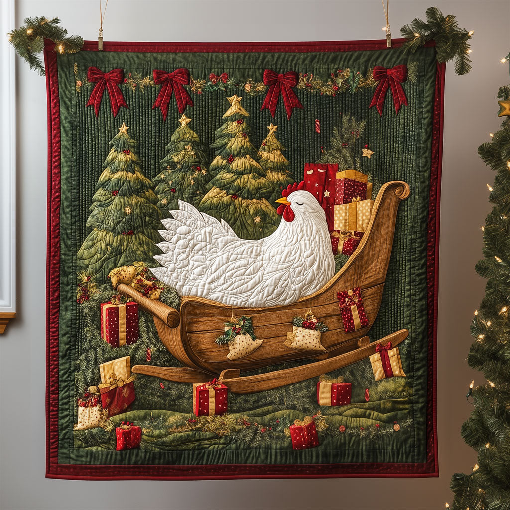 Winter Nap Rooster Quilt Thoughtful Quilt Blanket Gift for Loved Ones