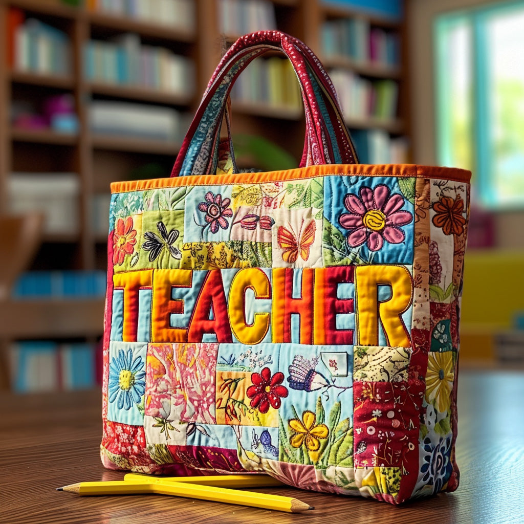 Wisdom Bloom Quilted Tote Bag The Best Tote Bag Back To School Gifts For Coworkers