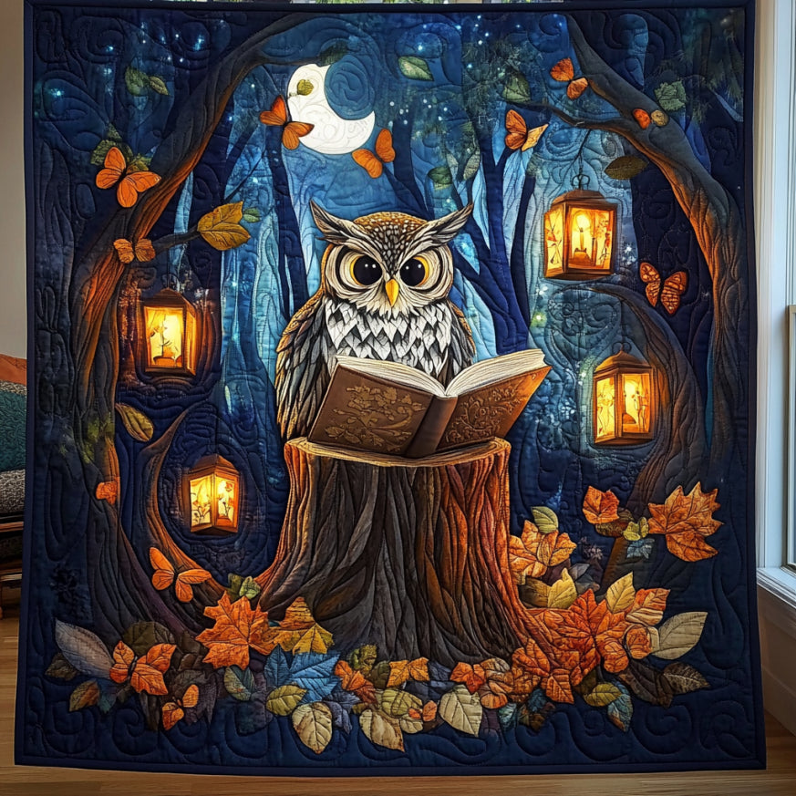 Wise Owl Quilt.webp Cozy Quilt Blanket for Winter Relaxation