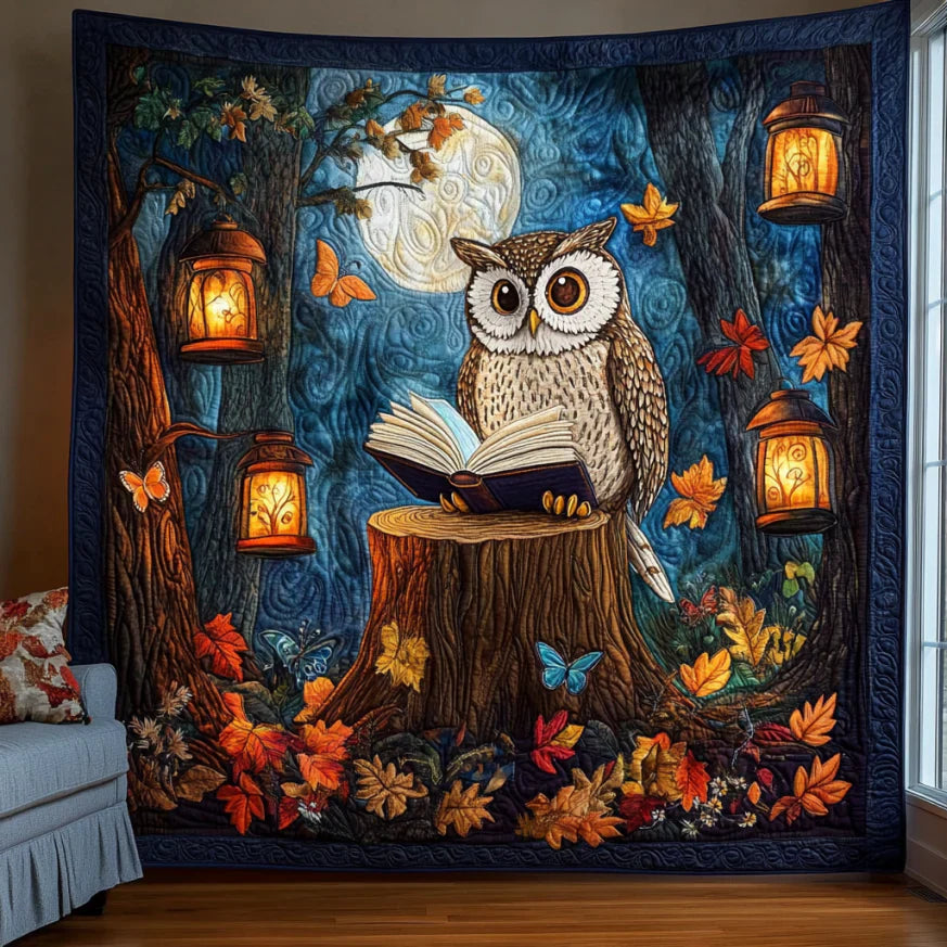Wise Owl Quilt.webp Soft Quilt Blanket Gift for Comfortable Nights
