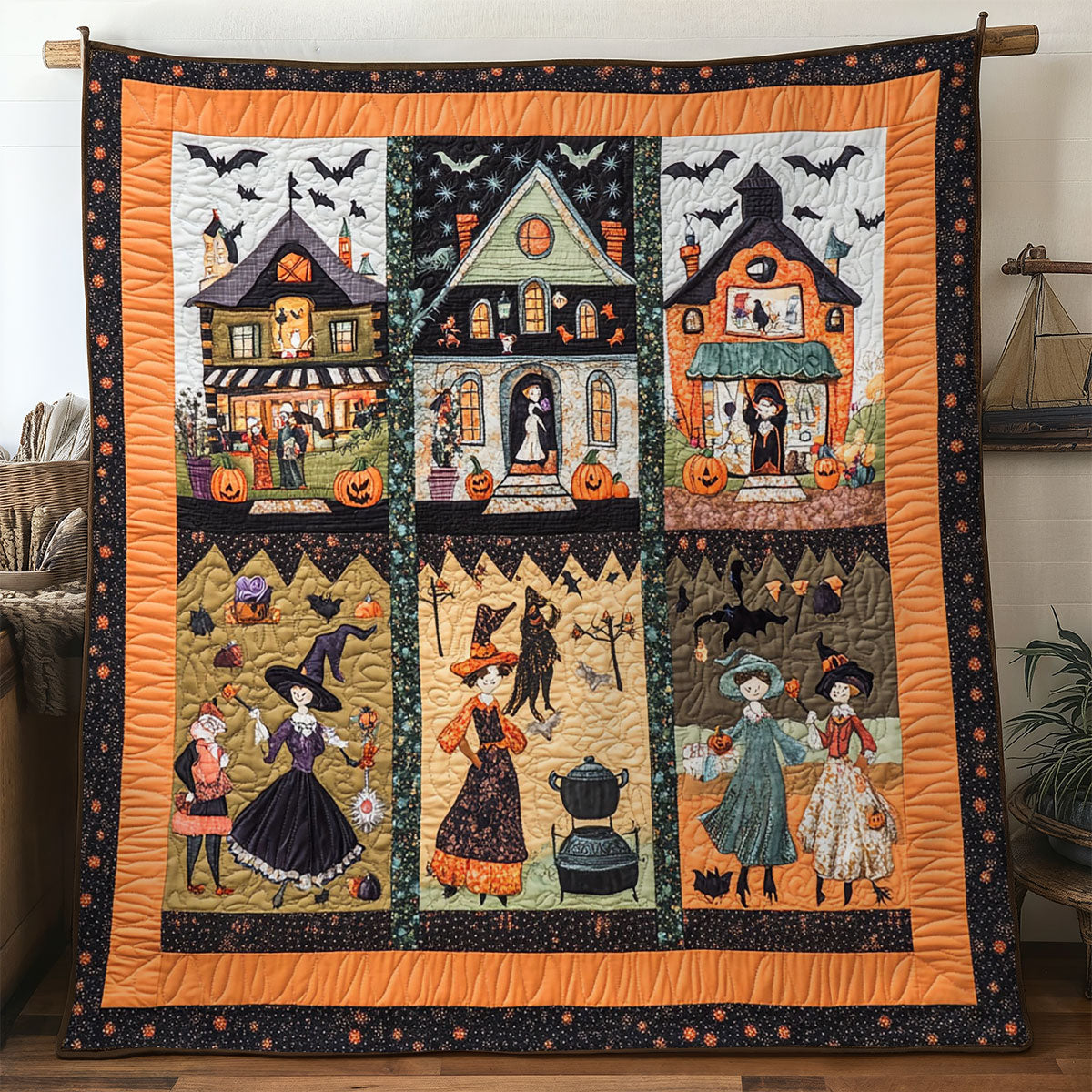 Witches Of Embermist Quilt Perfect Holiday Gift for Blanket Lovers