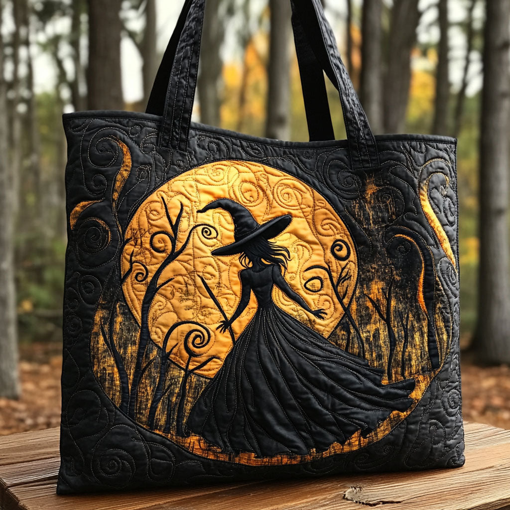 Witching Hour Magic Quilted Tote Bag Handbags Gift For Halloween