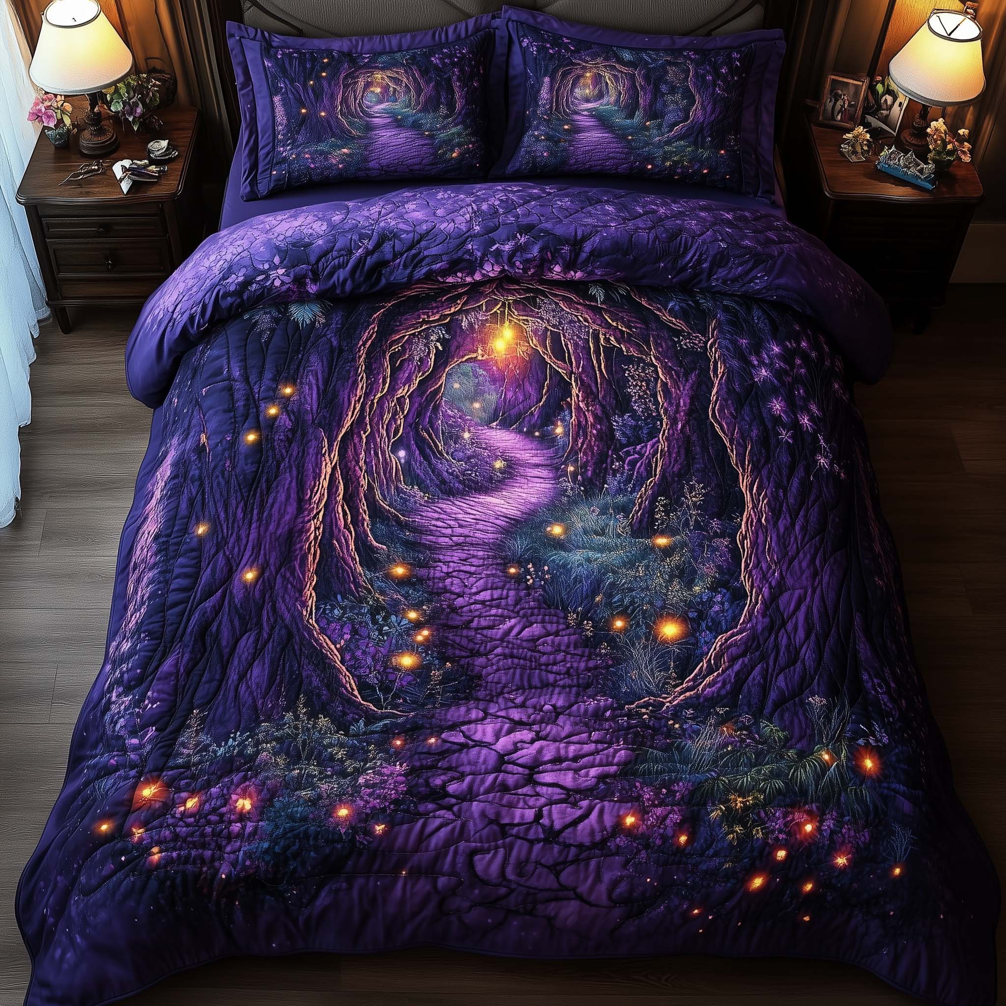 Woodland Haven Quilted Bedding Set Best King Bed Sheets Meaningful Father's Day Gifts