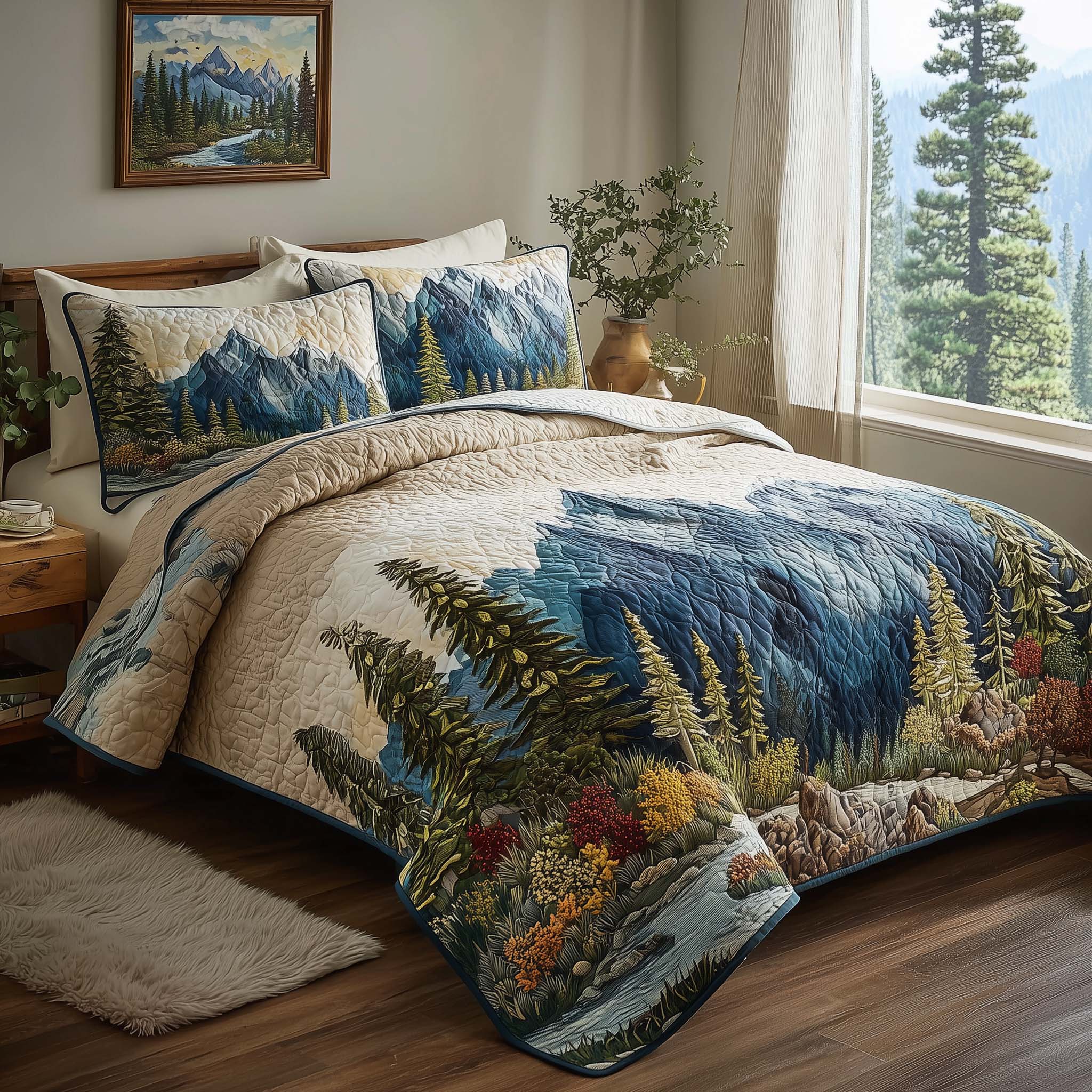 Woodland Haven Quilted Bedding Set Best Sheets Ever Unique Gifts For Dad